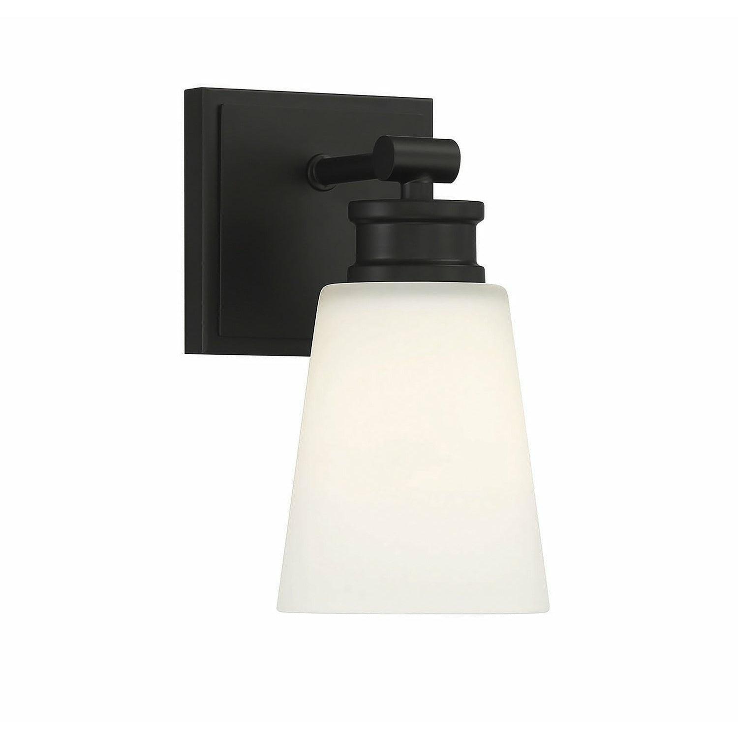 Meridian Lite Trends - Meridian One Light Wall Sconce - M90072MBK | Montreal Lighting & Hardware