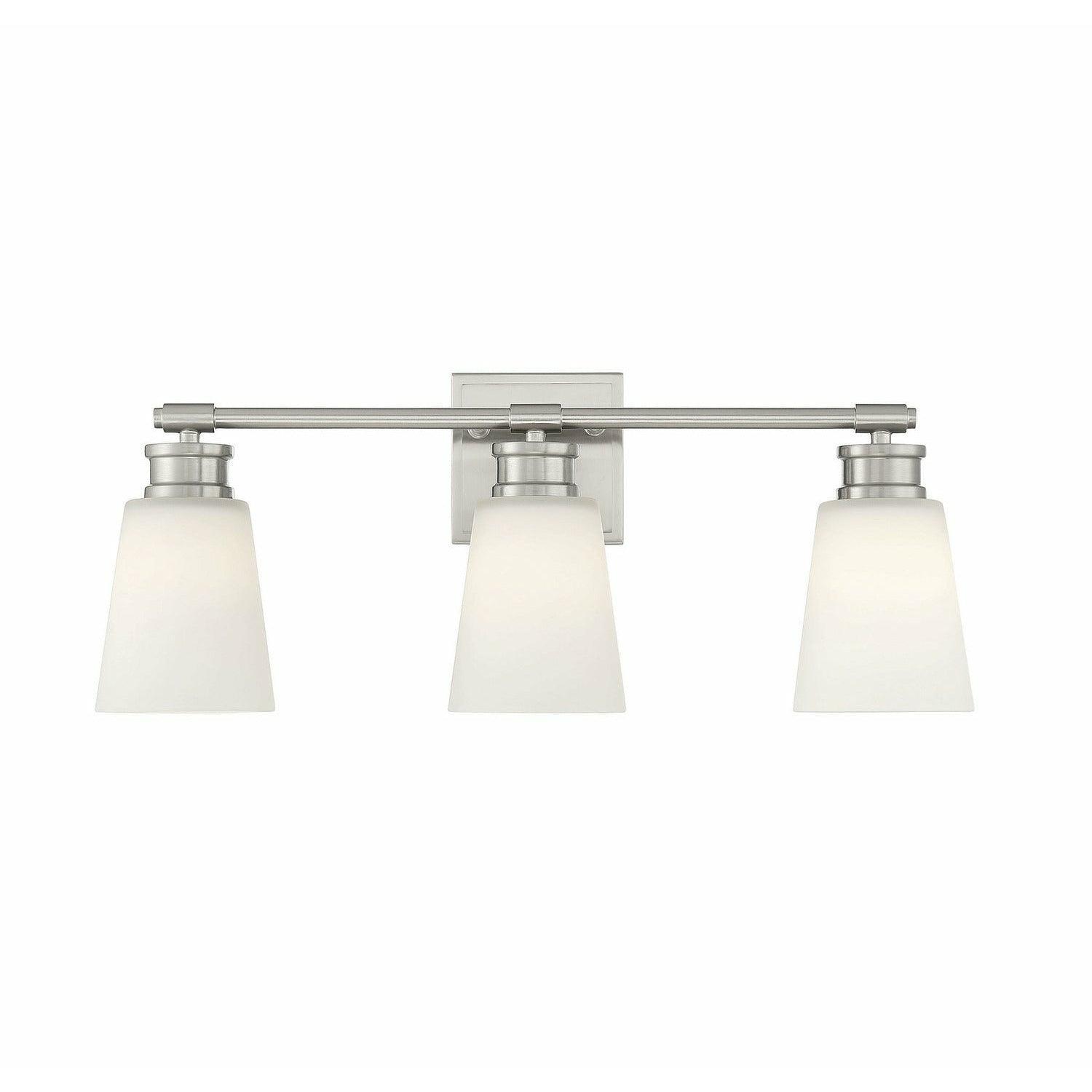 Meridian Lite Trends - Meridian Three Light Bathroom Vanity Light - M80055BN | Montreal Lighting & Hardware