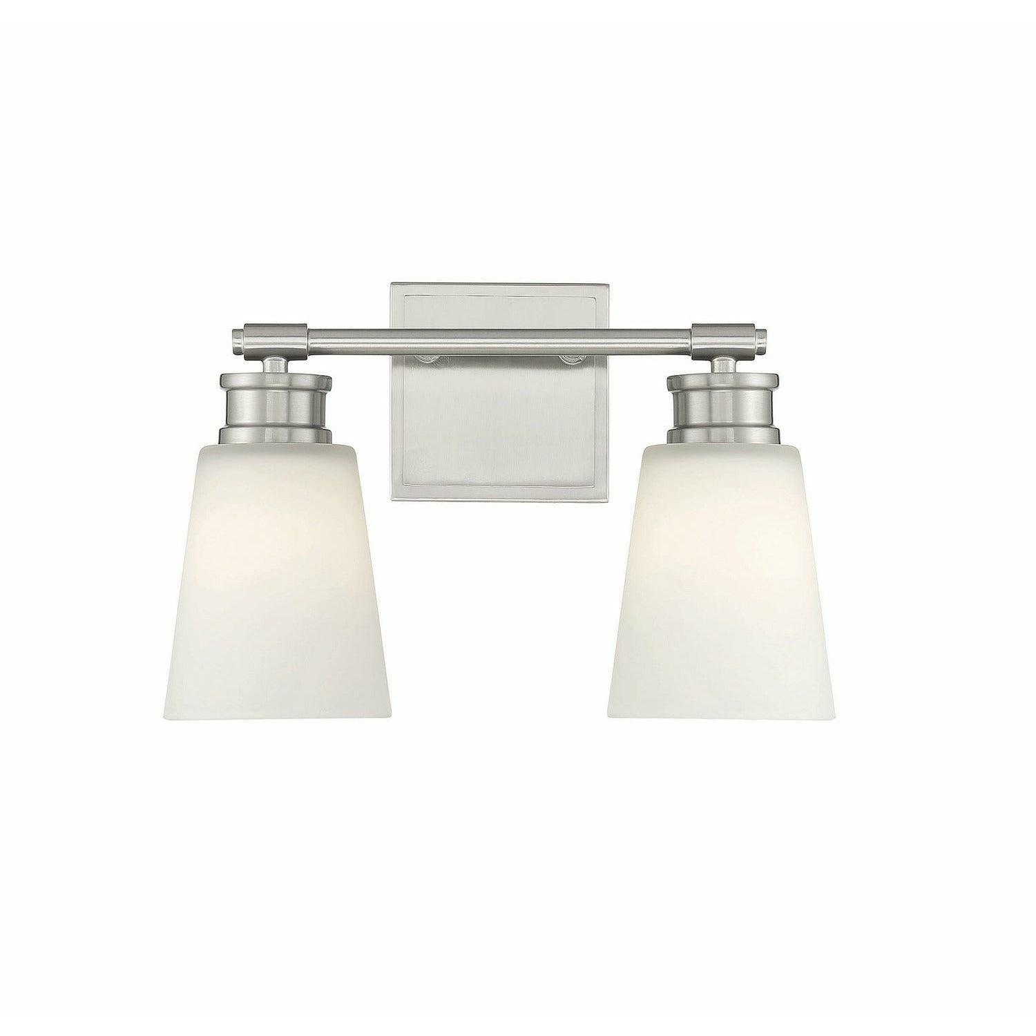 Meridian Lite Trends - Meridian Two Light Bathroom Vanity Light - M80054BN | Montreal Lighting & Hardware
