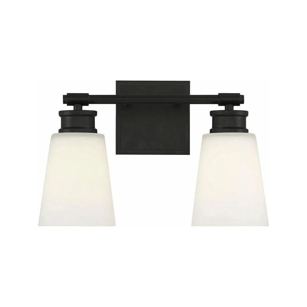 Meridian Lite Trends - Meridian Two Light Bathroom Vanity Light - M80054MBK | Montreal Lighting & Hardware