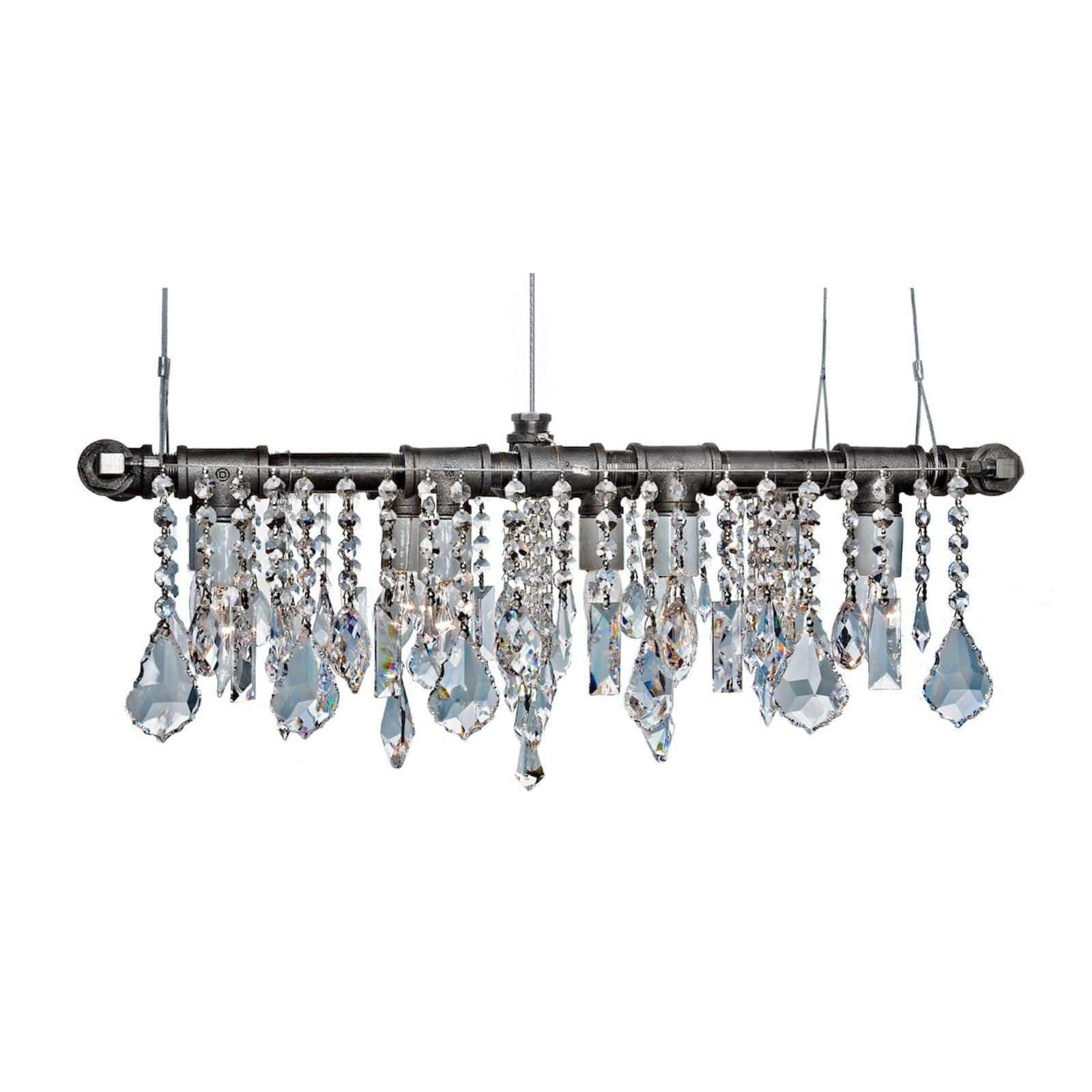 Michael Mchale Designs - Industrial Banqueting Linear Suspension Chandelier - IN-5M | Montreal Lighting & Hardware