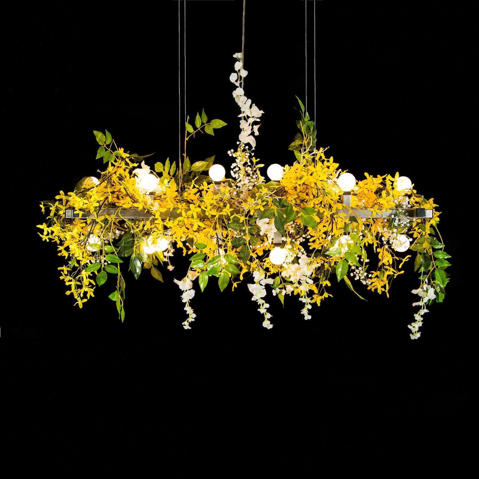 Matrix Floral Linear Suspension Chandelier  Michael Mchale Designs -  Montreal Lighting & Hardware