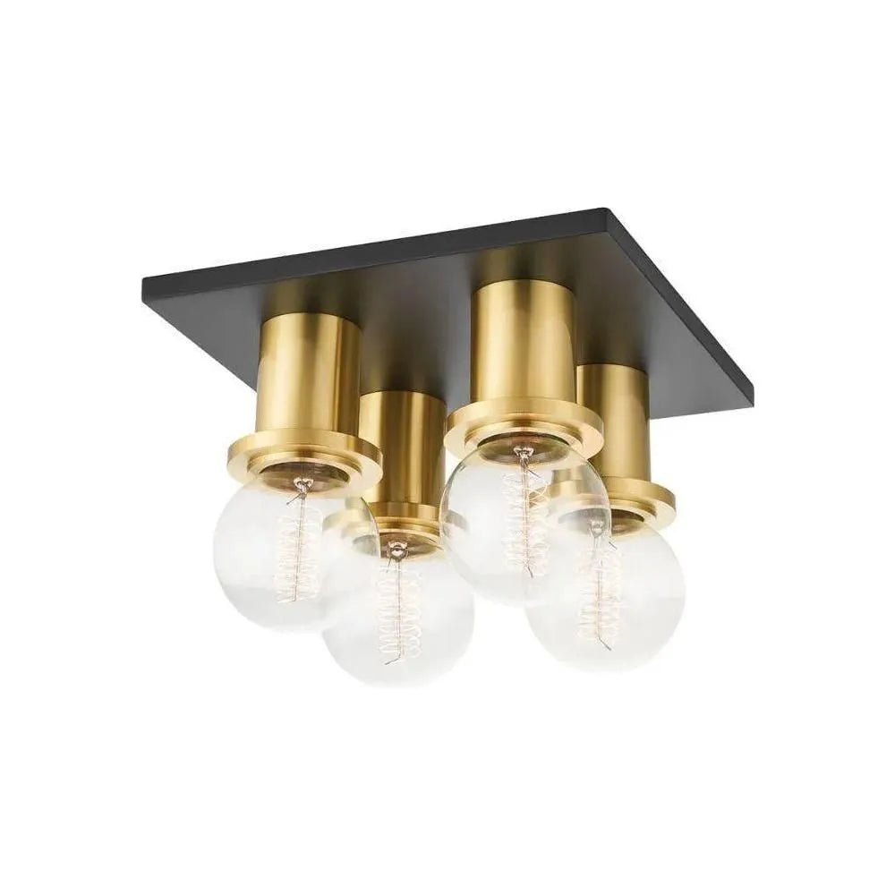 Mitzi - Brandi Flush Mount - H526504-AGB/SBK | Montreal Lighting & Hardware