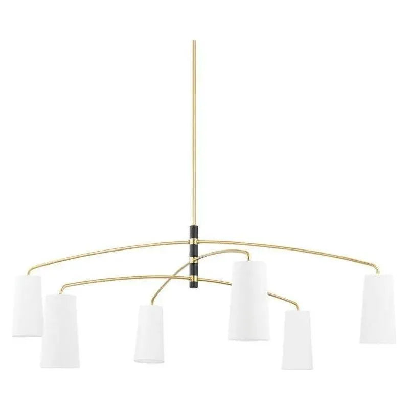 Mitzi - Evelyn Chandelier - H612806-AGB/SBK | Montreal Lighting & Hardware