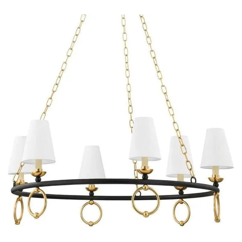Mitzi - Haverford Chandelier - H757806-AGB/TBK | Montreal Lighting & Hardware