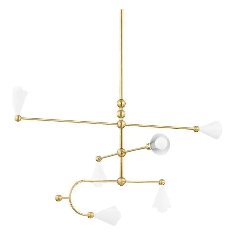 Mitzi - Hikari Chandelier - H681806-AGB/SWH | Montreal Lighting & Hardware