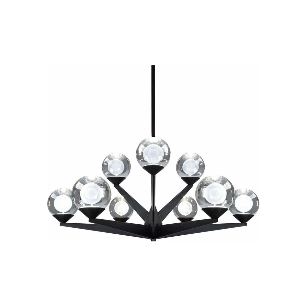 Modern Forms - Double Bubble LED Chandelier - PD-82027-BK | Montreal Lighting & Hardware
