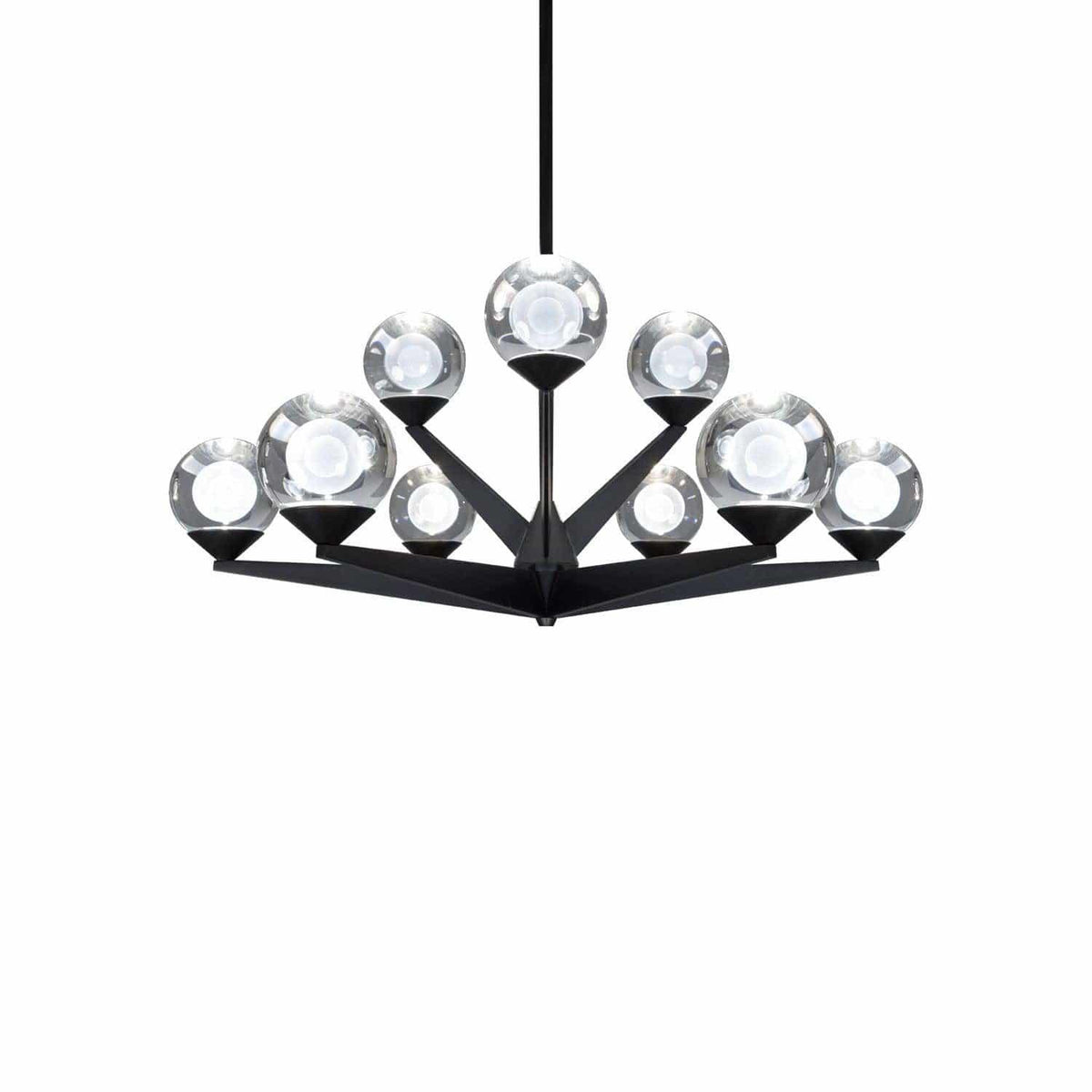 Modern Forms - Double Bubble LED Chandelier - PD-82027-BK | Montreal Lighting & Hardware