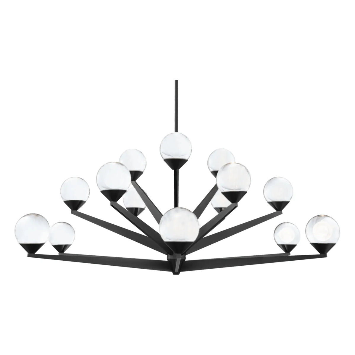 Modern Forms - Double Bubble LED Chandelier - PD-82042-BK | Montreal Lighting & Hardware