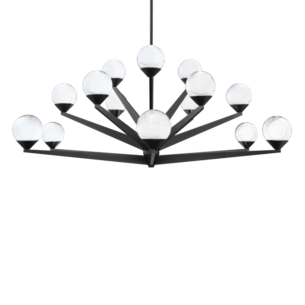 Modern Forms - Double Bubble LED Chandelier - PD-82042-BK | Montreal Lighting & Hardware