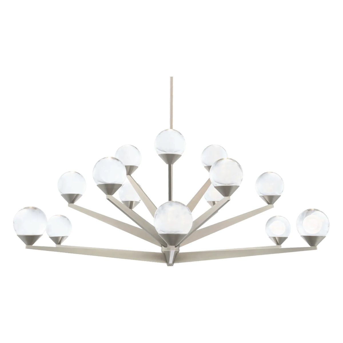 Modern Forms - Double Bubble LED Chandelier - PD-82042-SN | Montreal Lighting & Hardware