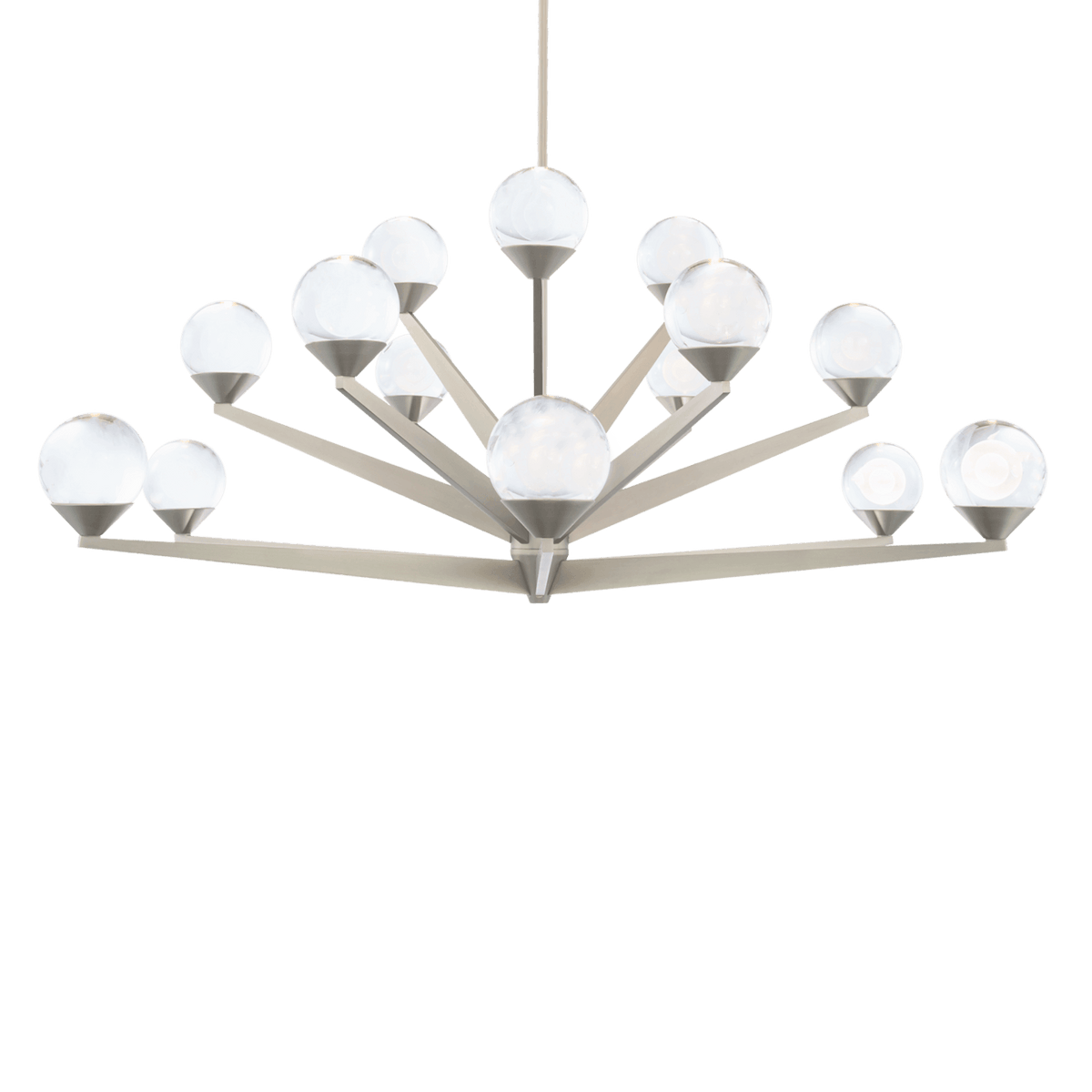 Modern Forms - Double Bubble LED Chandelier - PD-82042-SN | Montreal Lighting & Hardware