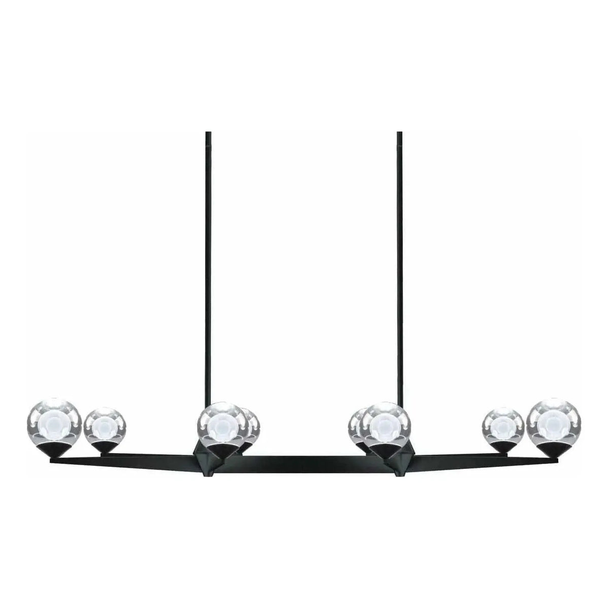Modern Forms - Double Bubble LED Linear Pendant - PD-82044-BK | Montreal Lighting & Hardware