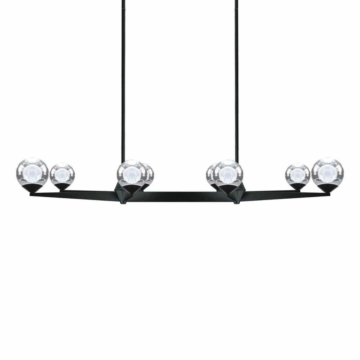 Modern Forms - Double Bubble LED Linear Pendant - PD-82044-BK | Montreal Lighting & Hardware
