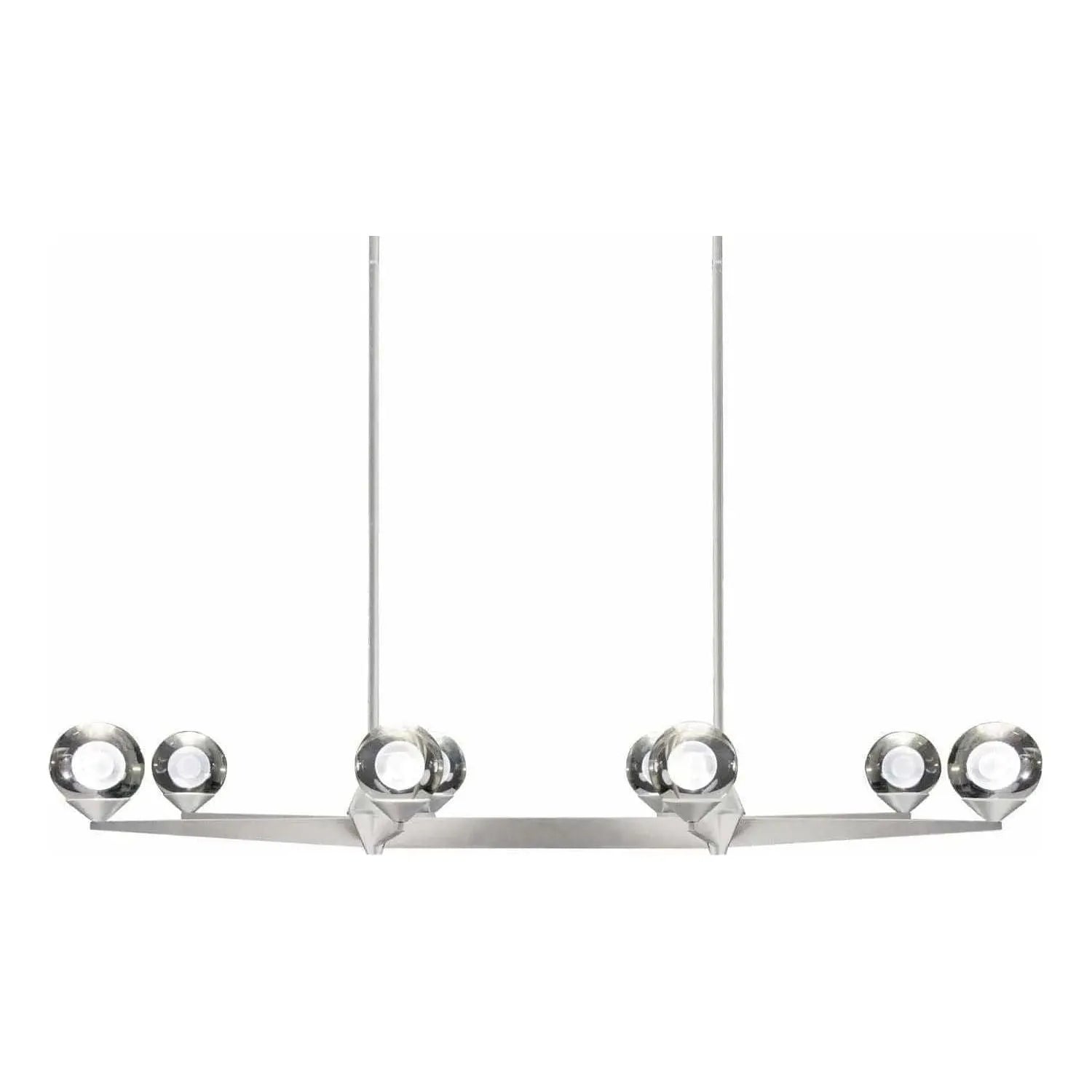 Modern Forms - Double Bubble LED Linear Pendant - PD-82044-SN | Montreal Lighting & Hardware