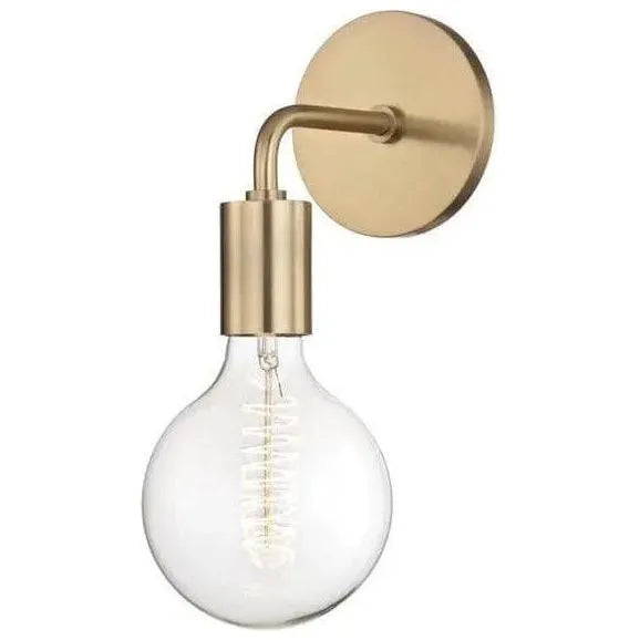 Montreal Lighting & Hardware - Ava Globe Wall Sconce by Mitzi | QUICK SHIP - H109101B-AGB-OS | Montreal Lighting & Hardware