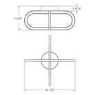 Montreal Lighting & Hardware - FDB LED Ring Flush Mount by DALS | QUICK SHIP - FDB-CC-BB-OS | Montreal Lighting & Hardware