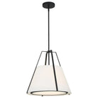 Montreal Lighting & Hardware - Fulton Pendant by Crystorama | QUICK SHIP - FUL-904-BK-OS | Montreal Lighting & Hardware