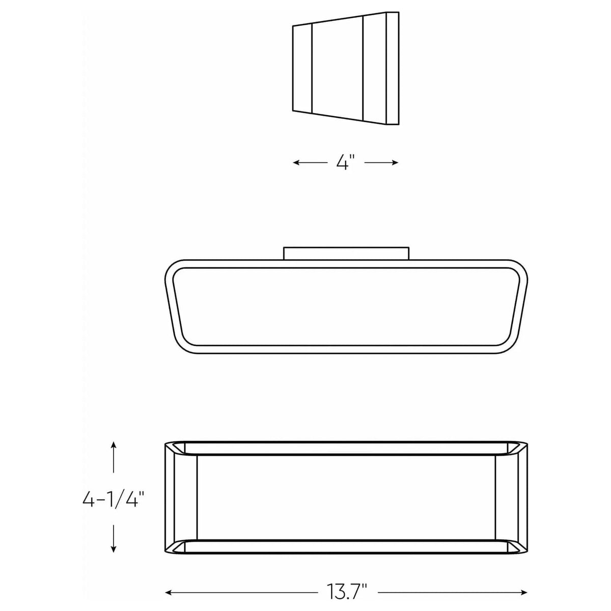 Montreal Lighting & Hardware - LEDWALL-F Indirect Rectangular LED Wall Light by DALS Lighting - LEDWALL-F-BK | Montreal Lighting & Hardware
