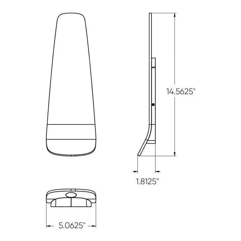 Montreal Lighting & Hardware - LEDWALL-I Ultra Slim LED Wall Light by DALS Lighting - LEDWALL-I-BK | Montreal Lighting & Hardware