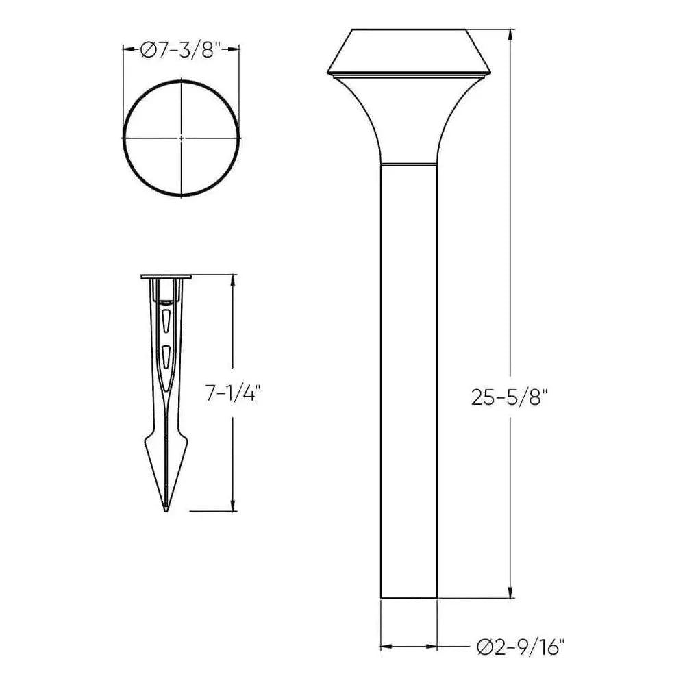 Montreal Lighting & Hardware - LPL Pathlight by DALS Lighting - LPL26-3K-BK | Montreal Lighting & Hardware