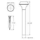 Montreal Lighting & Hardware - LPL Pathlight by DALS Lighting - LPL26-3K-BK | Montreal Lighting & Hardware