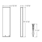Montreal Lighting & Hardware - LRB Bollard by DALS Lighting - LRB20-3K-BK | Montreal Lighting & Hardware