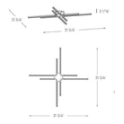 Montreal Lighting & Hardware - STRFM LED Star Flush Mount by DALS Lighting - STRFM-3K-BK | Montreal Lighting & Hardware