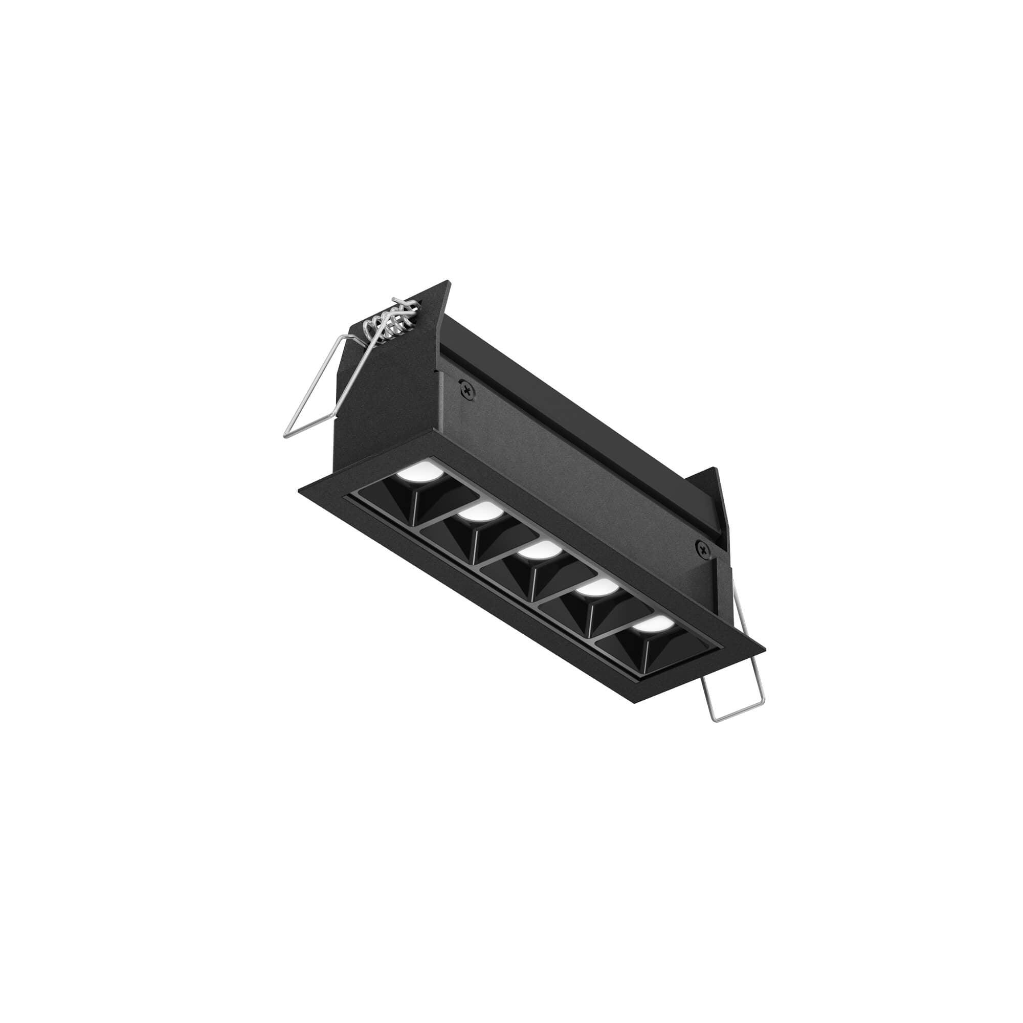 DALS Lighting - MSL Series 5-Module Microspot CCT - MSL5-CC-BK | Montreal Lighting & Hardware