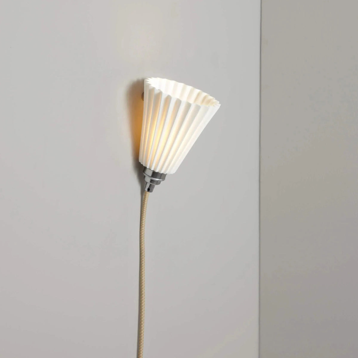 Original BTC - Portable Pleat Medium Wall Light - US-FW545N | Montreal Lighting & Hardware