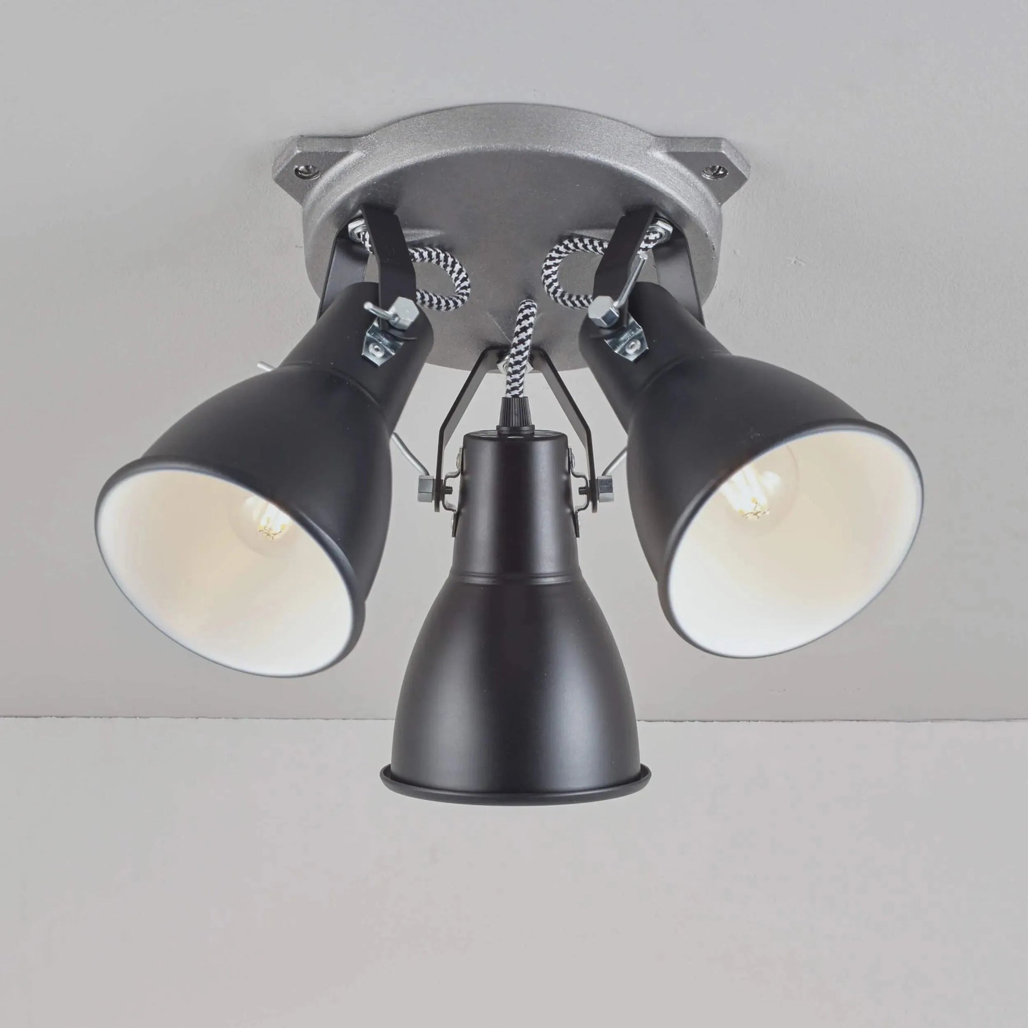Original BTC - Stirrup Triple Ceiling Light - US-FC180AL | Montreal Lighting & Hardware