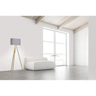 Pablo Designs - Belmont LED Floor Lamp - BELM FLR GPT/OAK | Montreal Lighting & Hardware