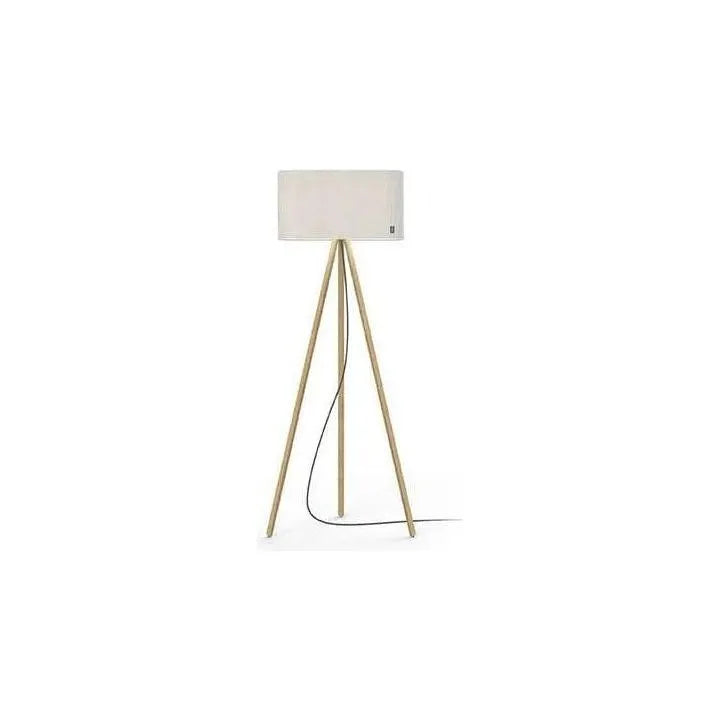 Pablo Designs - Belmont LED Floor Lamp - BELM FLR WHT/OAK | Montreal Lighting & Hardware