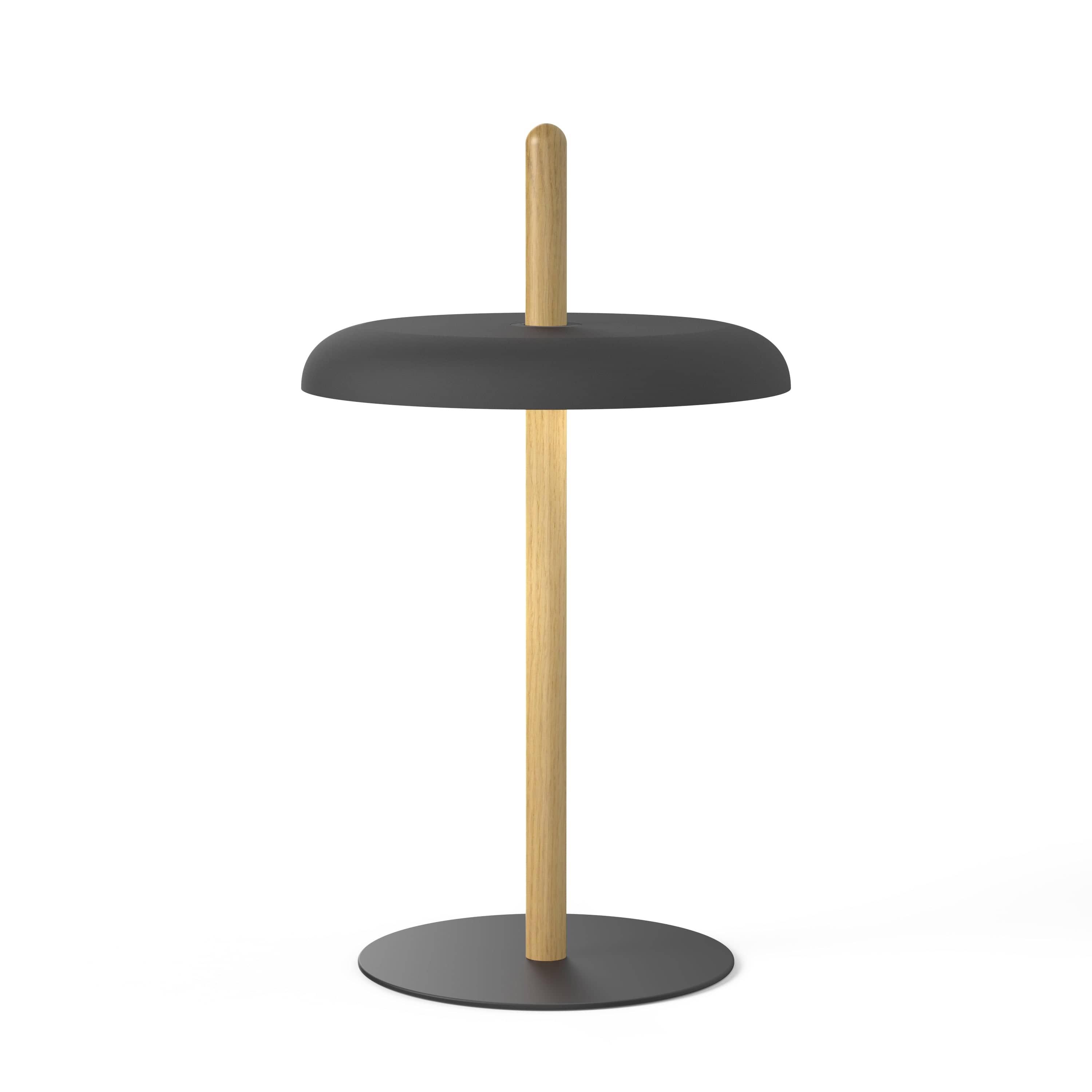 Pablo Designs - Nivél Table Lamp - NIVE TBL OAK BLK | Montreal Lighting & Hardware