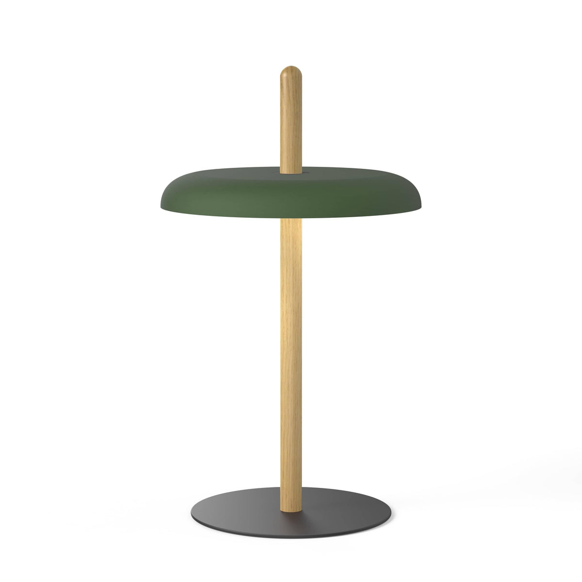 Pablo Designs - Nivél Table Lamp - NIVE TBL OAK GRN | Montreal Lighting & Hardware