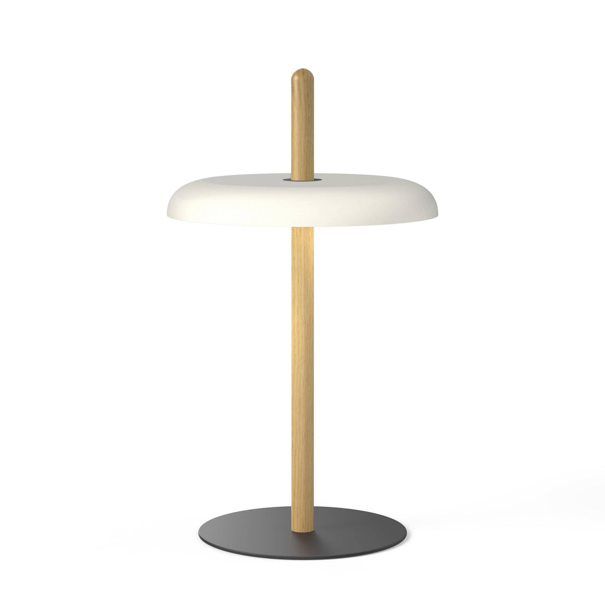 Pablo Designs - Nivél Table Lamp - NIVE TBL OAK WHT | Montreal Lighting & Hardware