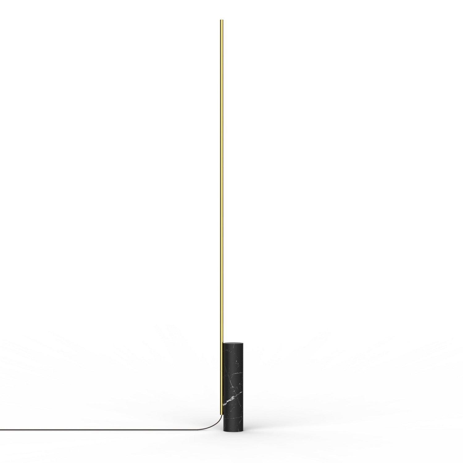 Pablo Designs - T.O LED Floor Lamp - TO FLR BLK/BRA | Montreal Lighting & Hardware