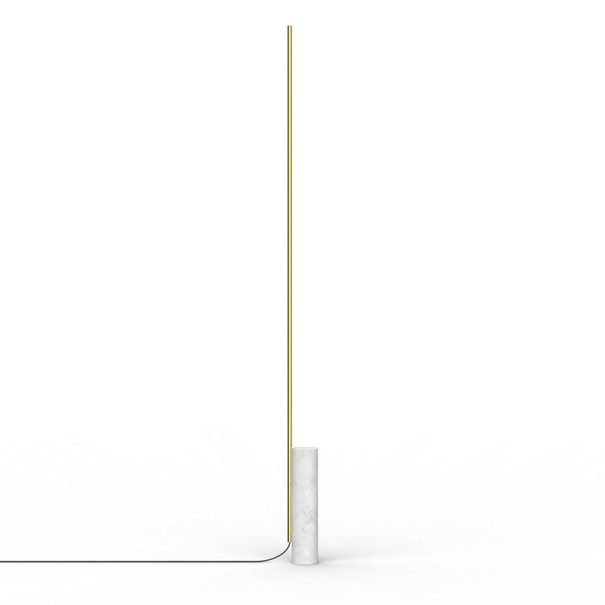 Pablo Designs - T.O LED Floor Lamp - TO FLR WHT/BRA | Montreal Lighting & Hardware