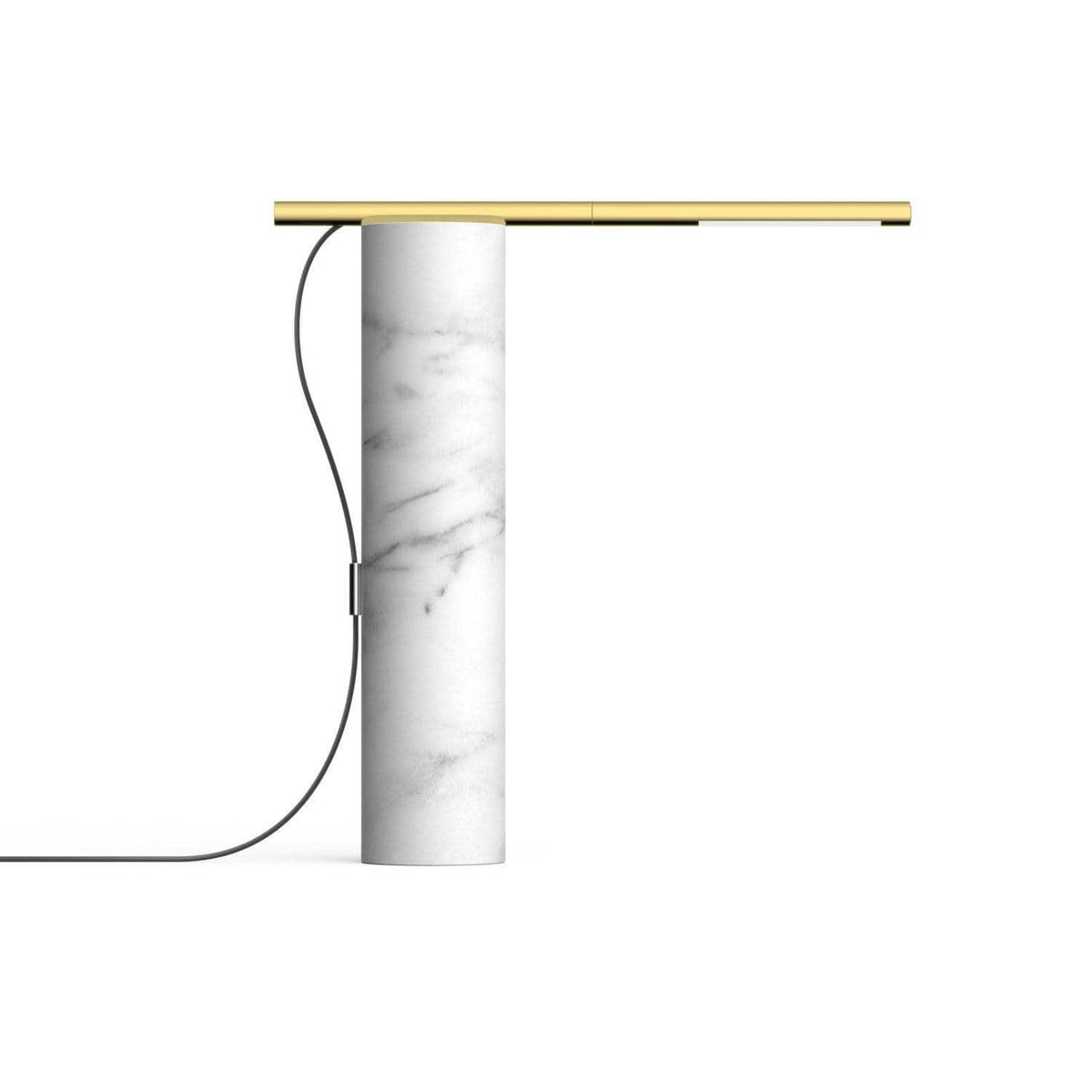 Pablo Designs - T.O LED Table Lamp - TO TBL WHT/BRA | Montreal Lighting & Hardware