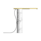 Pablo Designs - T.O LED Table Lamp - TO TBL WHT/BRA | Montreal Lighting & Hardware