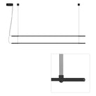 Pablo Designs - T.O Pendant 2 Stack - TO PND DBL BLK GRY | Montreal Lighting & Hardware