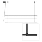Pablo Designs - T.O Pendant 3 Stack - TO PND TPL BLK GPT | Montreal Lighting & Hardware