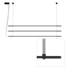 Pablo Designs - T.O Pendant 3 Stack - TO PND TPL BLK GRY | Montreal Lighting & Hardware