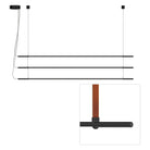 Pablo Designs - T.O Pendant 3 Stack - TO PND TPL BLK ORG | Montreal Lighting & Hardware