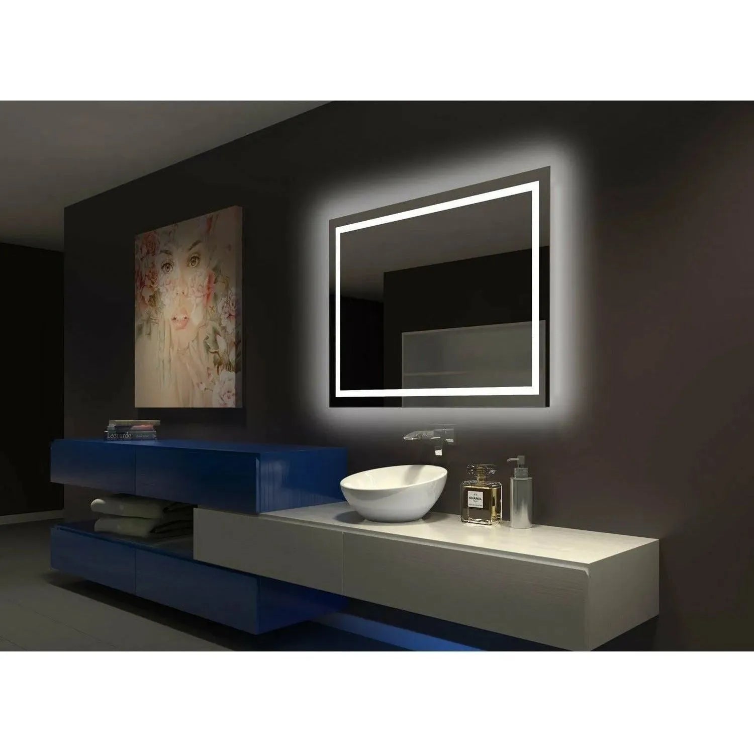 Paris Mirror - Backlit Harmony LED Mirror - BHARM36363000 | Montreal Lighting & Hardware