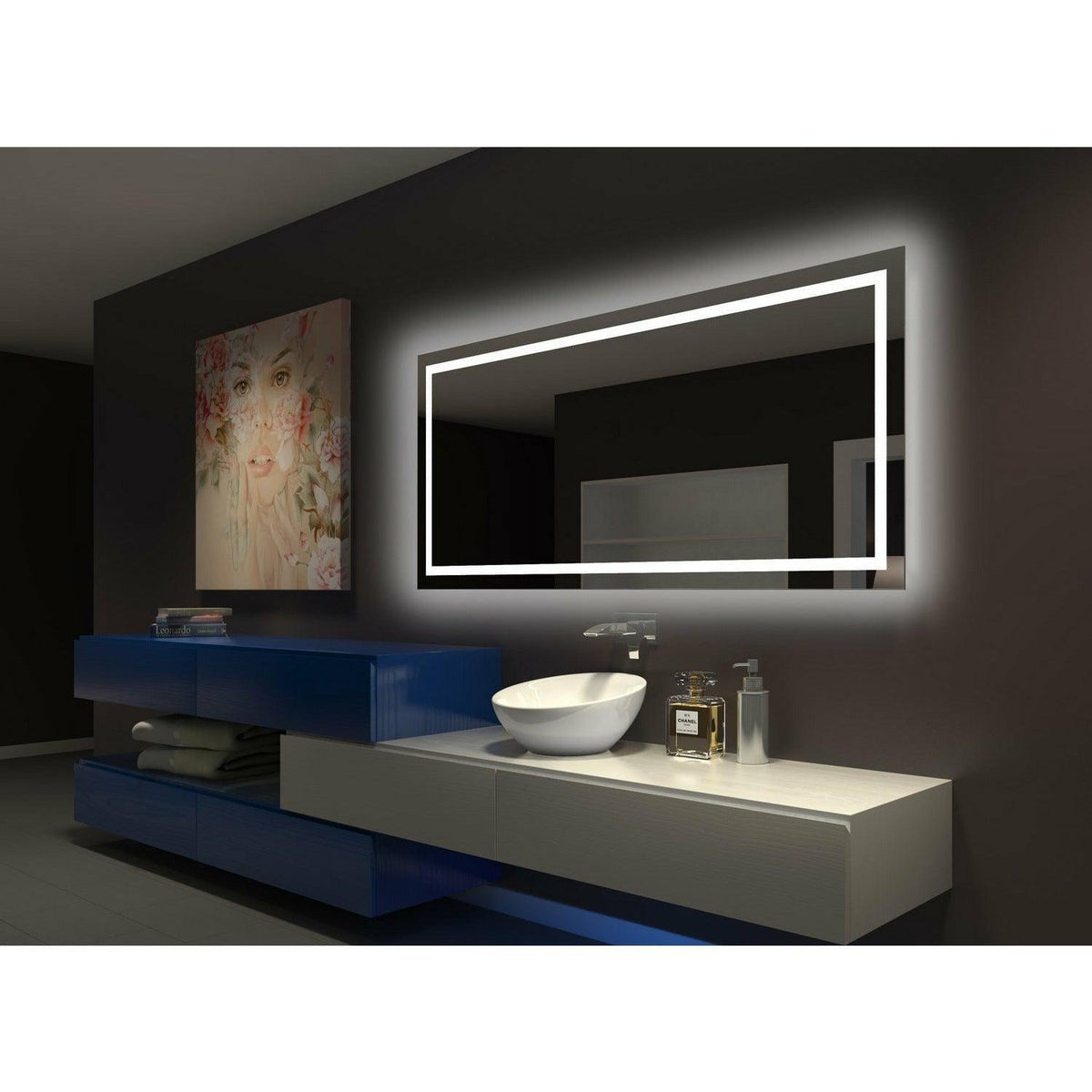 Paris Mirror - Backlit Harmony LED Mirror - BHARM70323000 | Montreal Lighting & Hardware