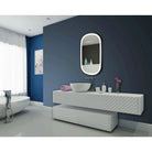 Paris Mirror - Chic Oval LED Mirror - CHICO24366000-BLK | Montreal Lighting & Hardware