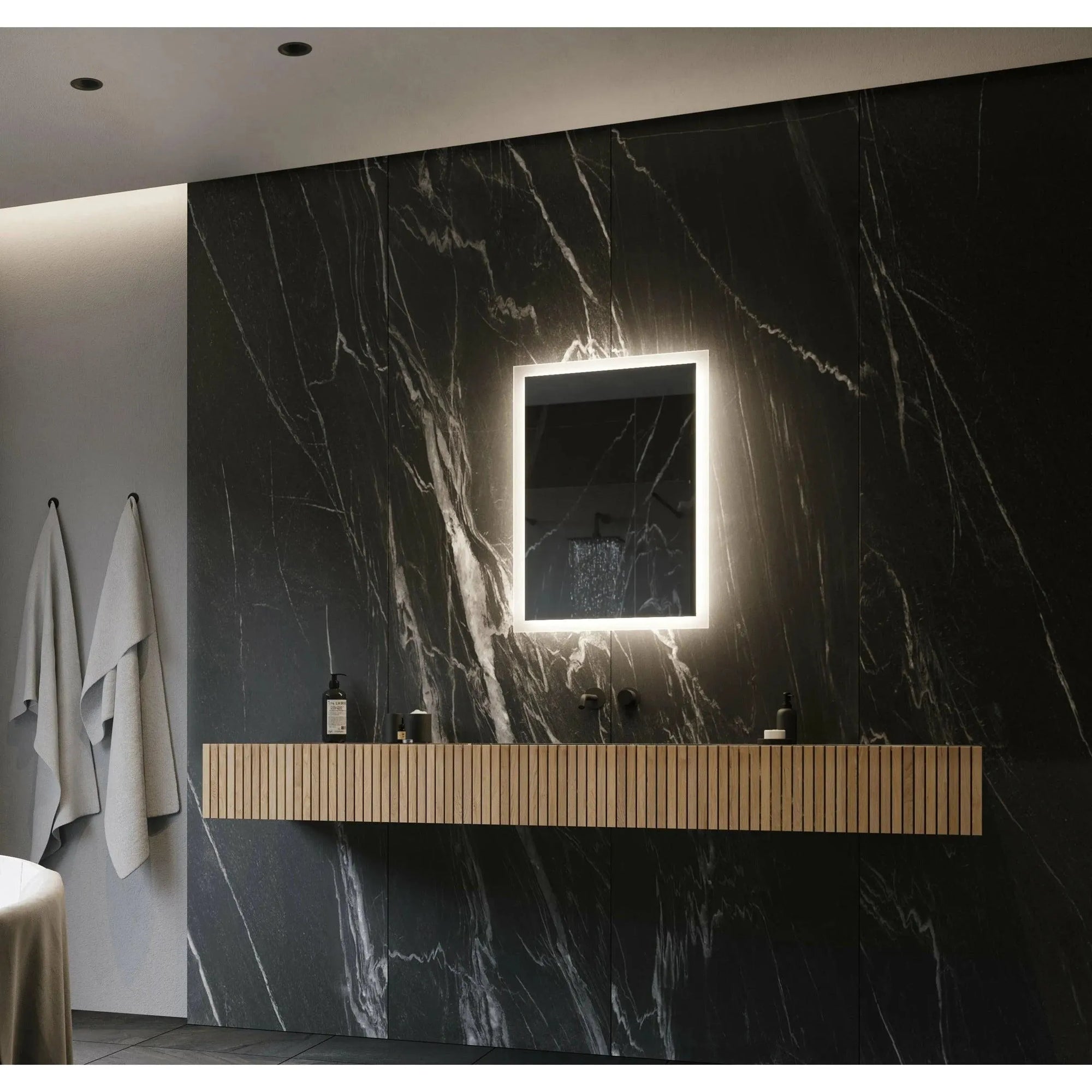 Paris Mirror - Rectangle Backlit LED Mirror - RECTX100453000 | Montreal Lighting & Hardware