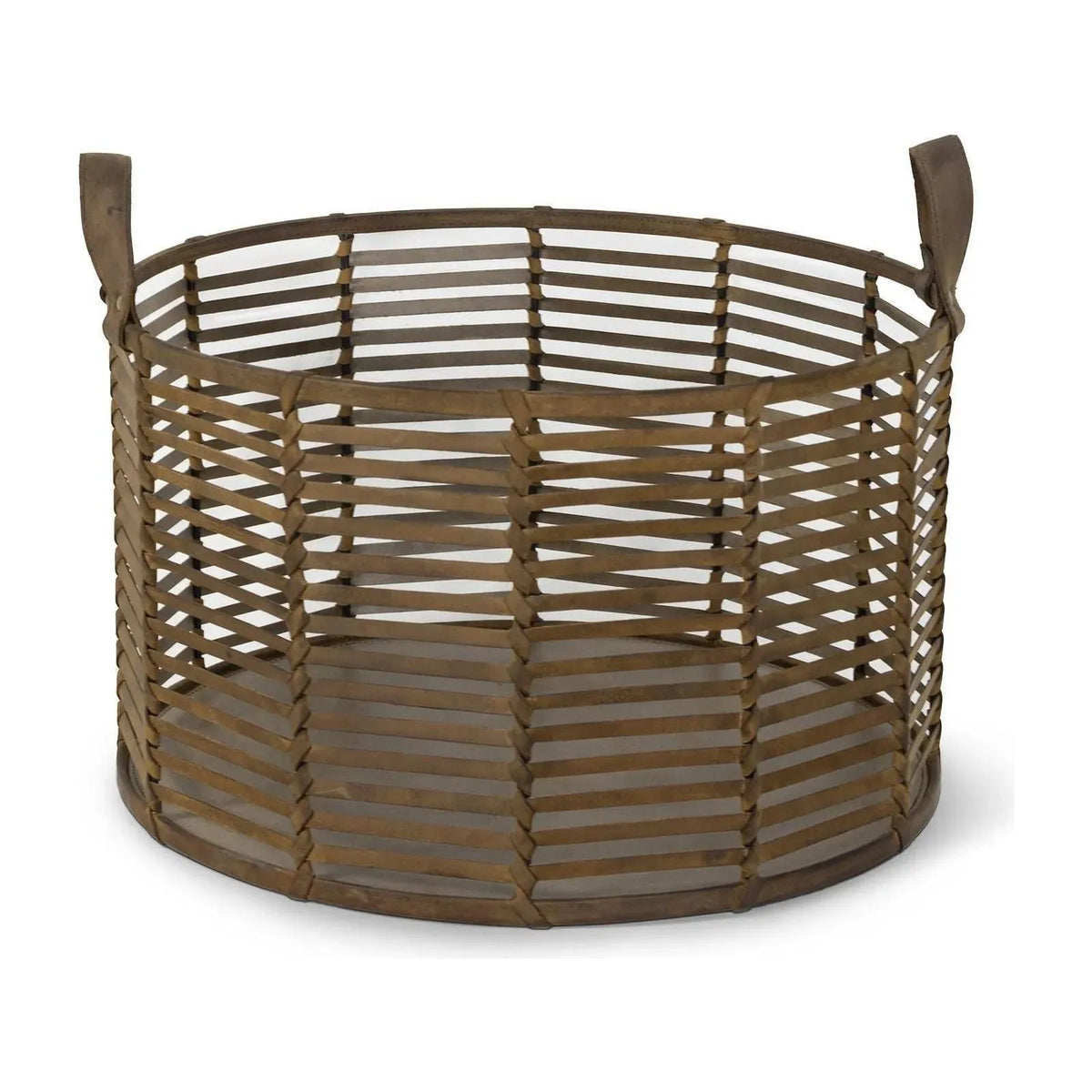 Regina Andrew - Finn Leather Basket - 20-1518 | Montreal Lighting & Hardware