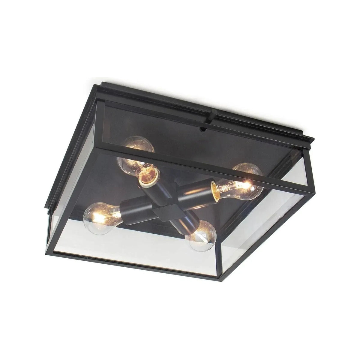 Regina Andrew - Sydney Outdoor Flush Mount - 17-1011BLK | Montreal Lighting & Hardware